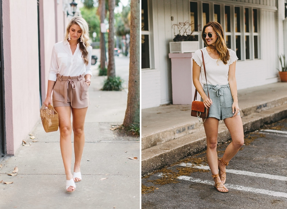 Giày sandal nữ kết hợp với quần short